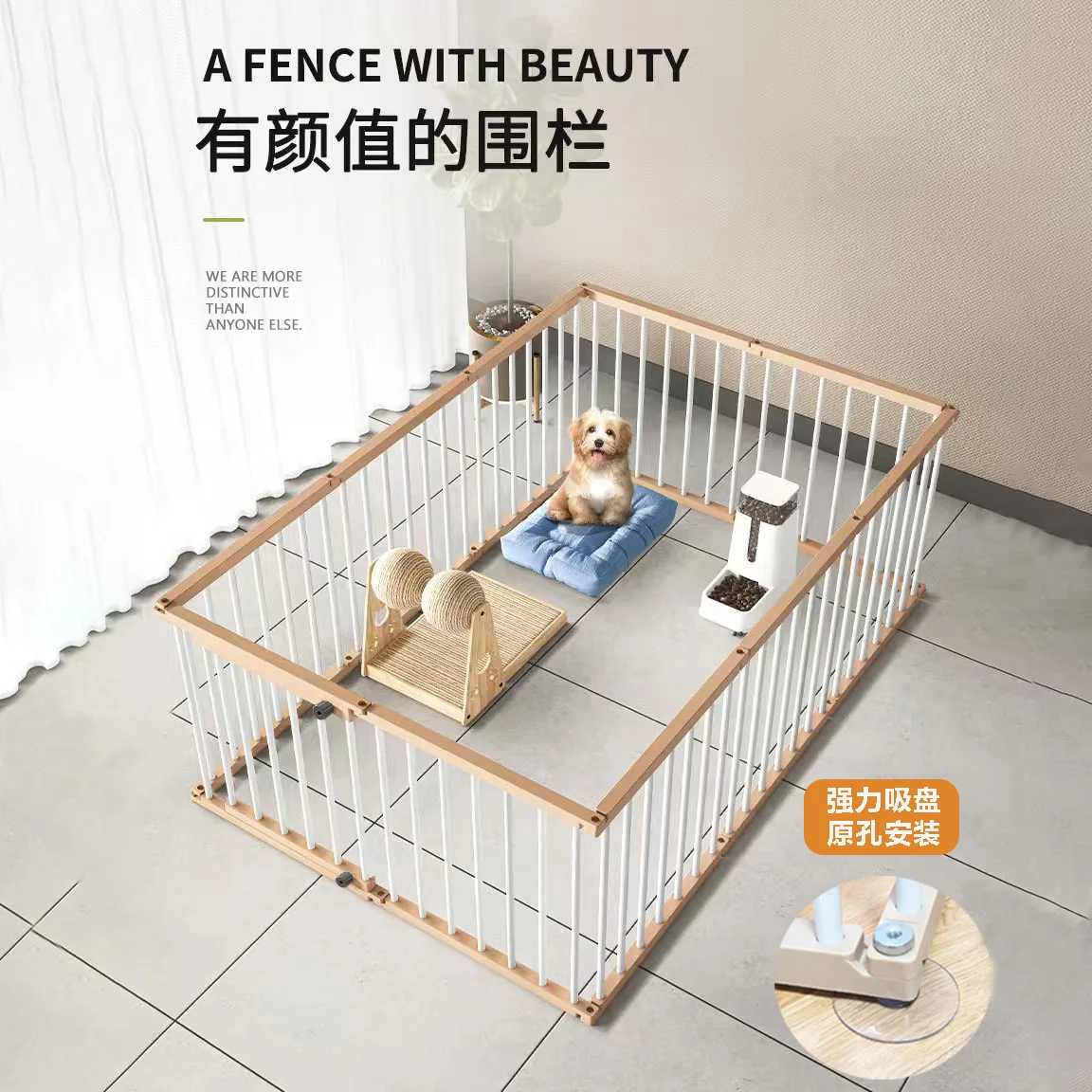 Recinto Metálico Modular para Gatos y Perros Pequeños y Medianos - imagen 5