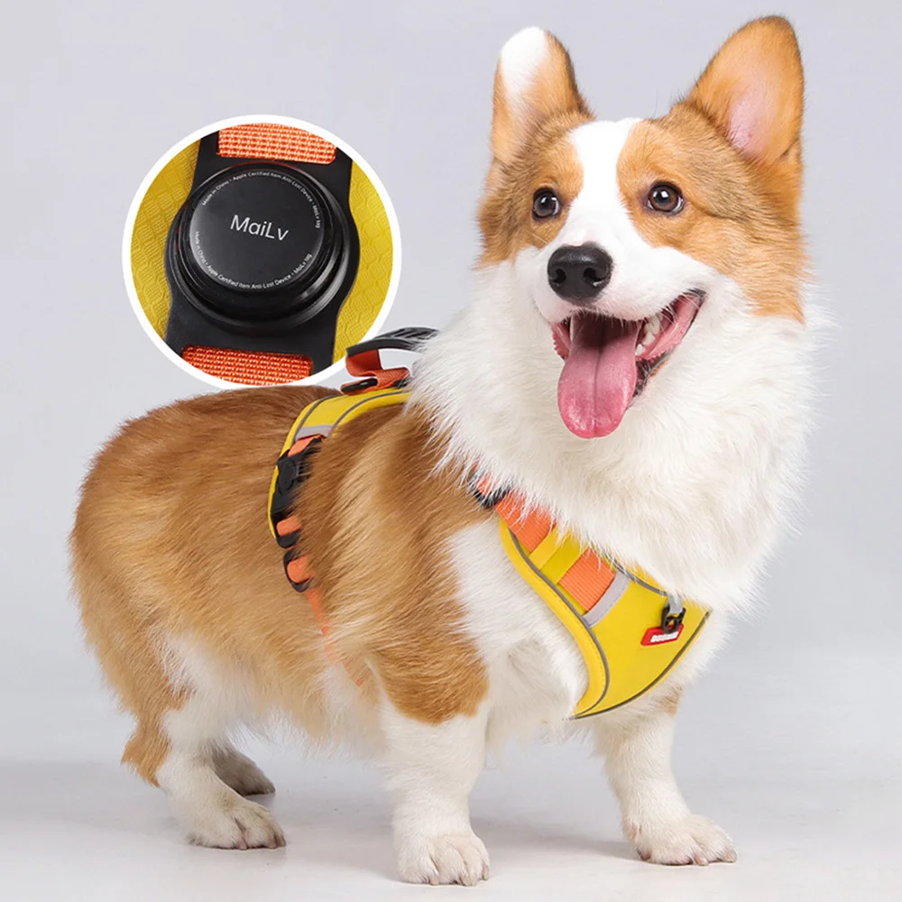 Arnés reflectante para perros ajustable con asa anti-pérdida AirTag - imagen 5