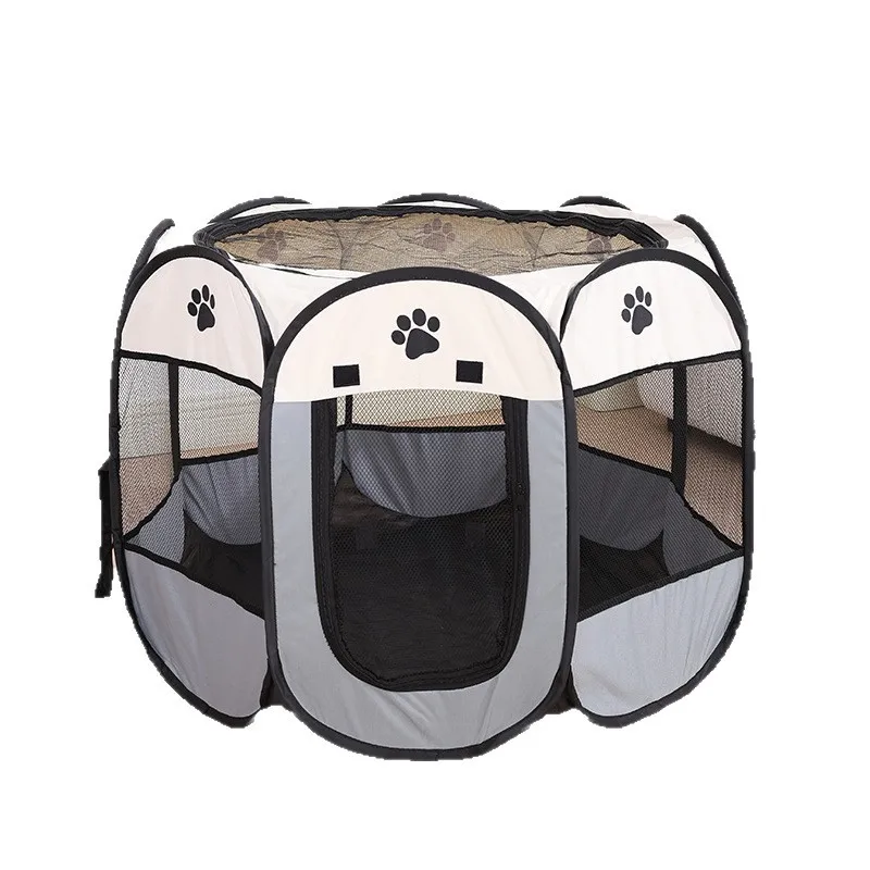 Jaula plegable octogonal para perros y cuarto de parto felino - imagen 5