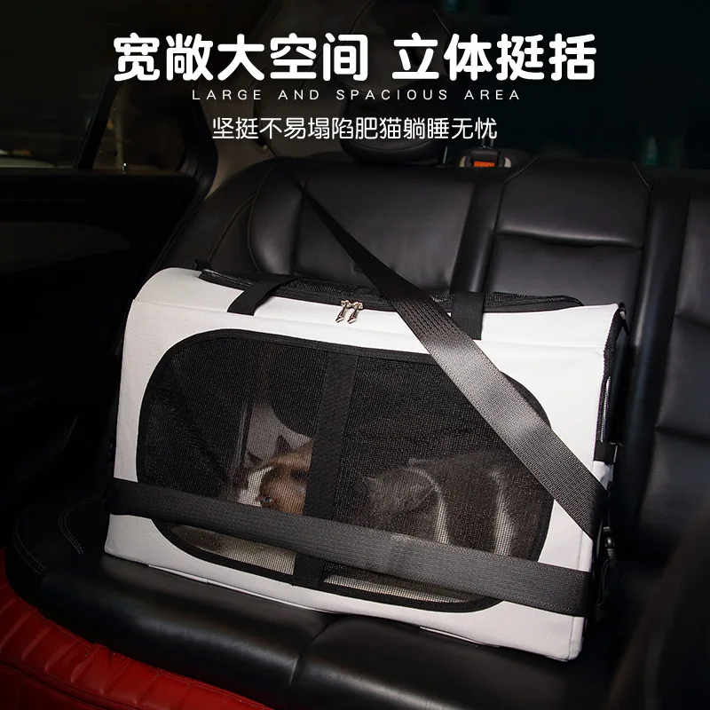 Carrito plegable mascotas con ruedas – Transportín viaje gatos y perros - imagen 3
