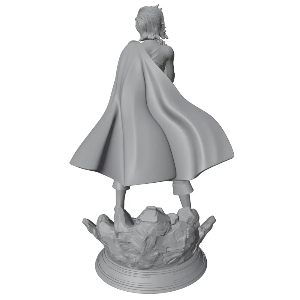 Kit figura resina 1/24 75mm – Muñeca GK sin montar para pintar - imagen 2