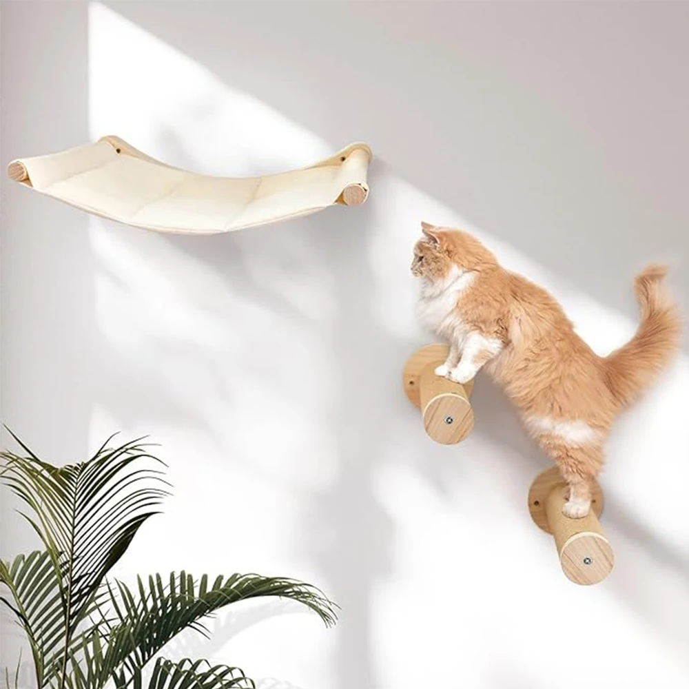 Estantes de madera para gatos
