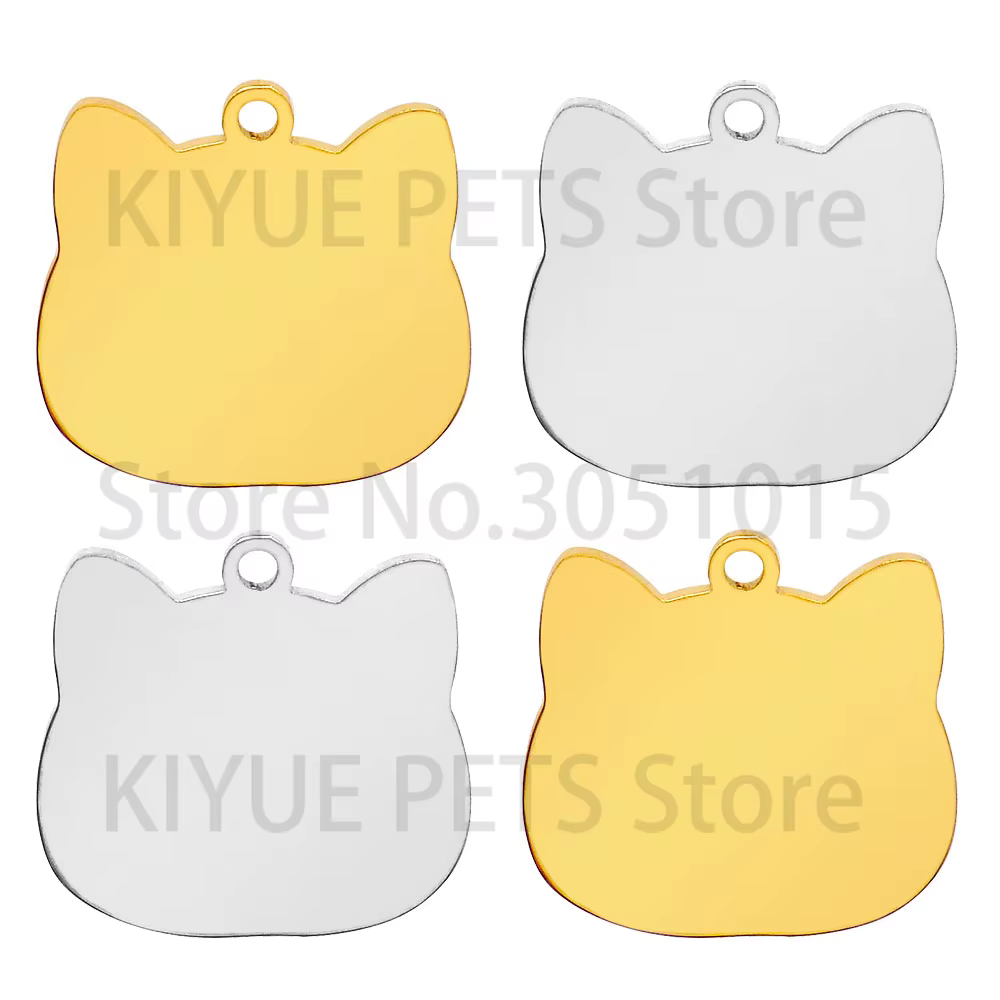 Placa identificación espejo con búho para gatos y perros - imagen 2