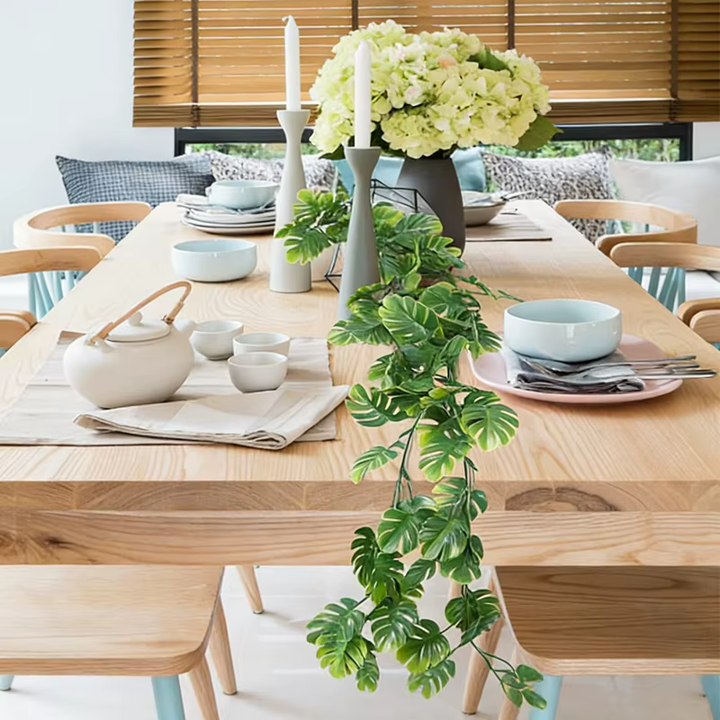 Planta artificial colgante Monstera segura para gatos y perros - imagen 3