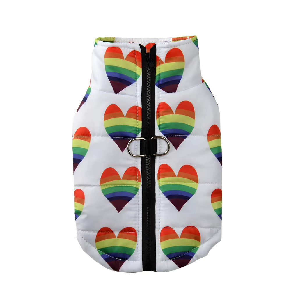 Perro Yorkshire usando abrigo impermeable Holapet