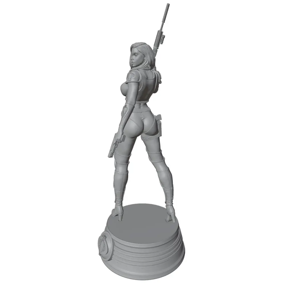 Figura de guerrera en resina para pintar y montar - imagen 3