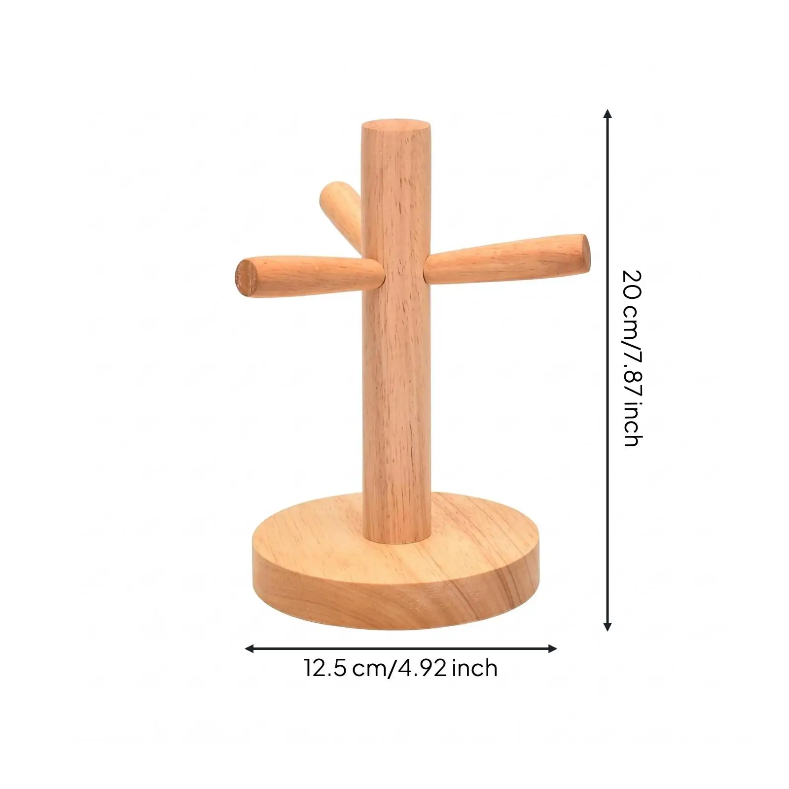 Organizador de tazas de bambú – Soporte para secar tazas de cocina - imagen 4