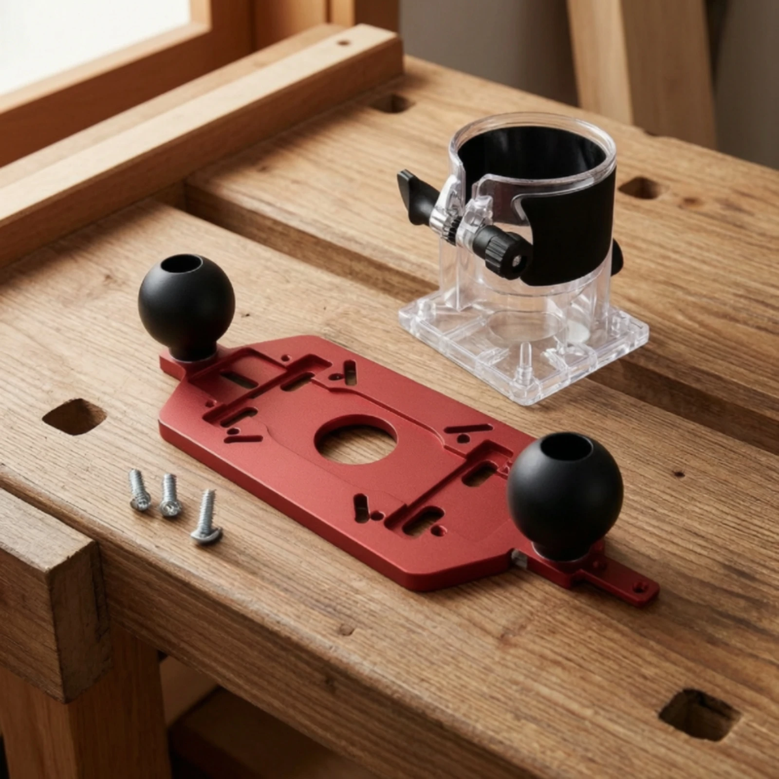 Base con asas para fresadora: soporte estable para trabajar madera - imagen 4