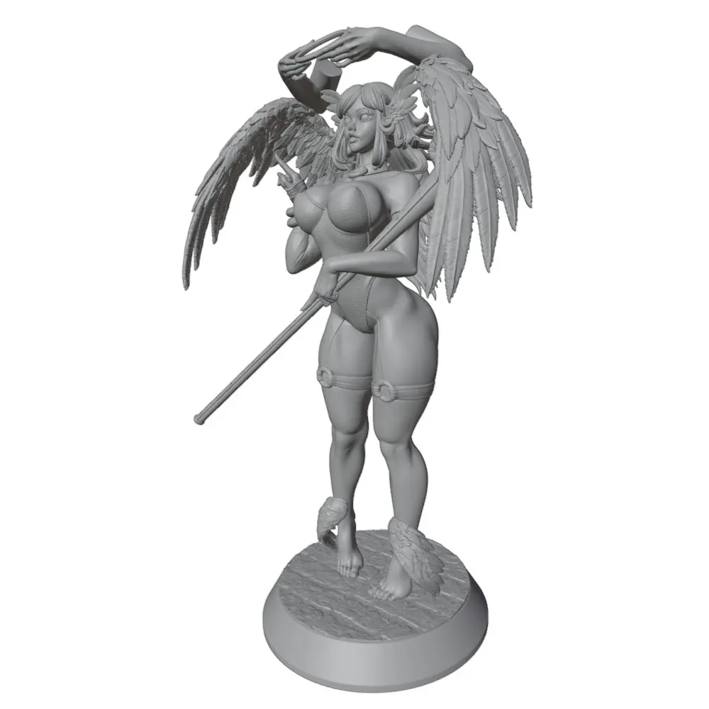 Figura Resina 1/24 Chica Sexy – Kit Miniatura GK Impresa 3D, Muñeca DIY Sin Pintar