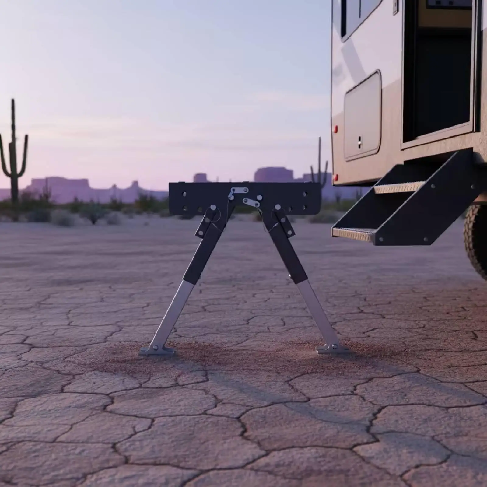 Escalera estabilizadora ajustable para autocaravanas – Resistente - imagen 5