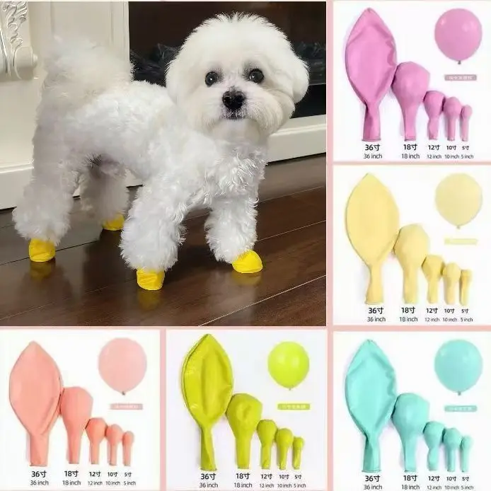 cubrezapatos para perros con diseño de globo
