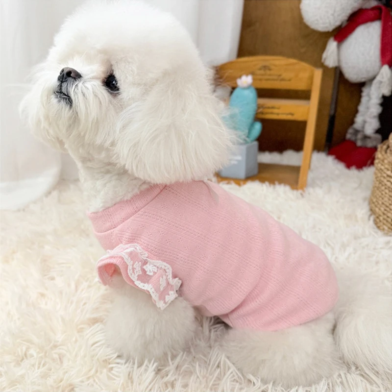 Camiseta encaje transpirable para perro pequeño – Ropa verano - imagen 3