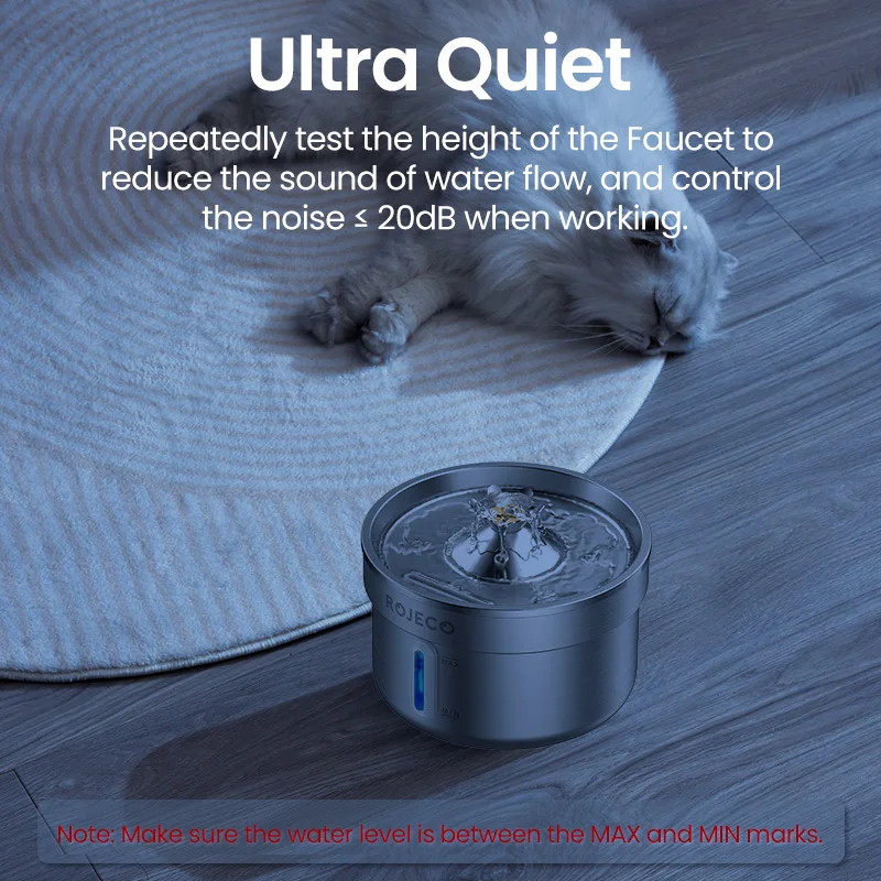 Bebedero automático inteligente acero inoxidable para gatos y perros