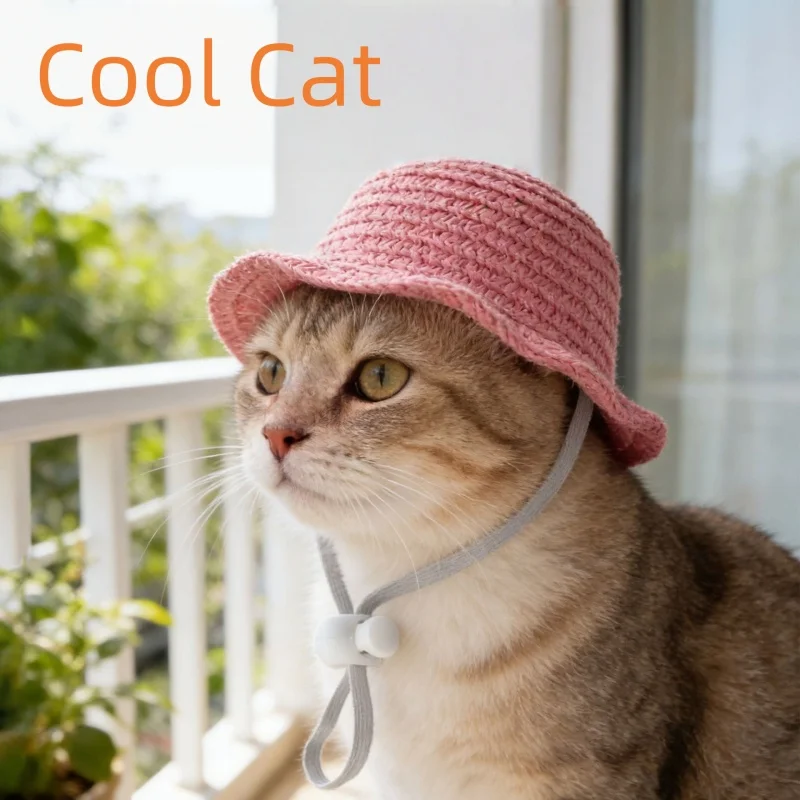 Gorra ajustable de verano con protección solar para gatos y perros - imagen 4