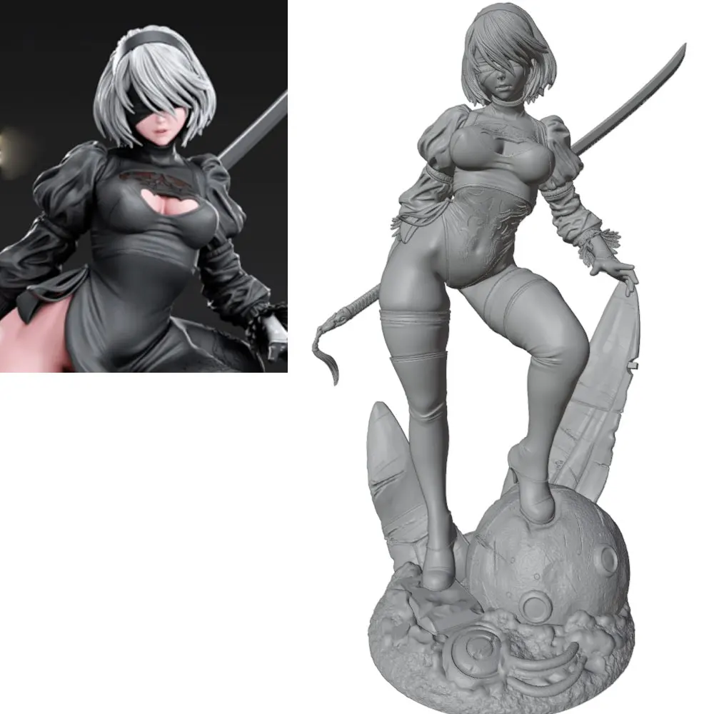Figura Resina 1/24 Escala 75mm – Kit DIY Impreso 3D sin Pintar - imagen 5