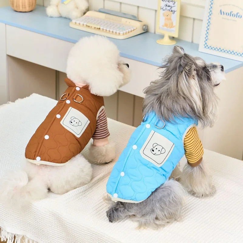 Chaleco de forro polar con capucha para perros pequeños y gatos