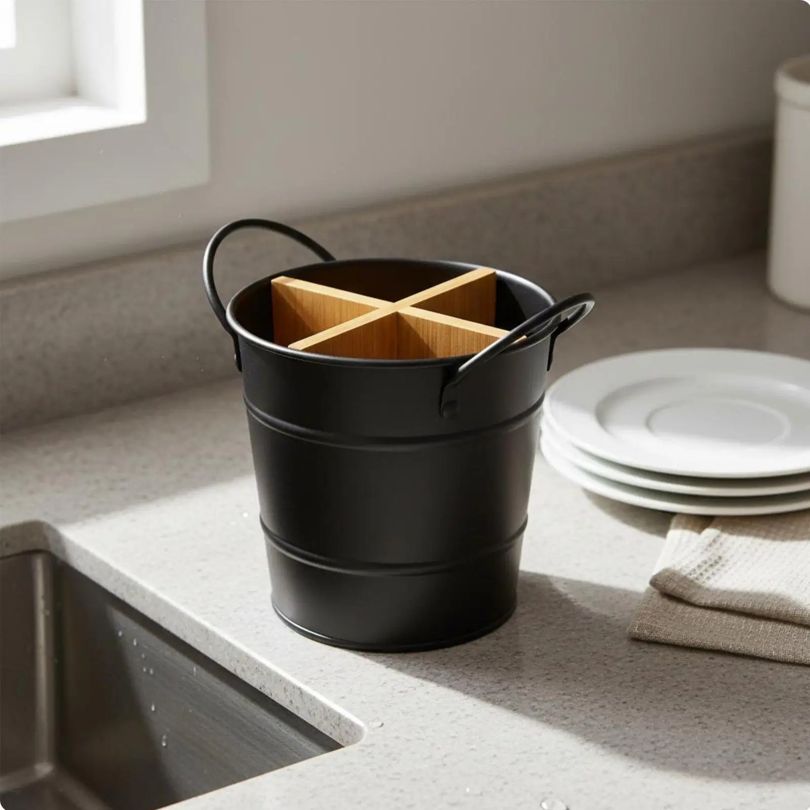 Dispensador Dividido de Comida y Agua para Gatos y Perros - imagen 5