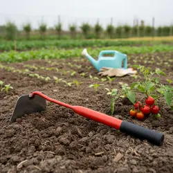 Azada para desherbar hueca de acero para jardín, gatos y perros