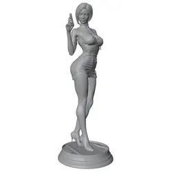 Figura de resina guerrera 75 mm – Kit de modelo GK sin pintar
