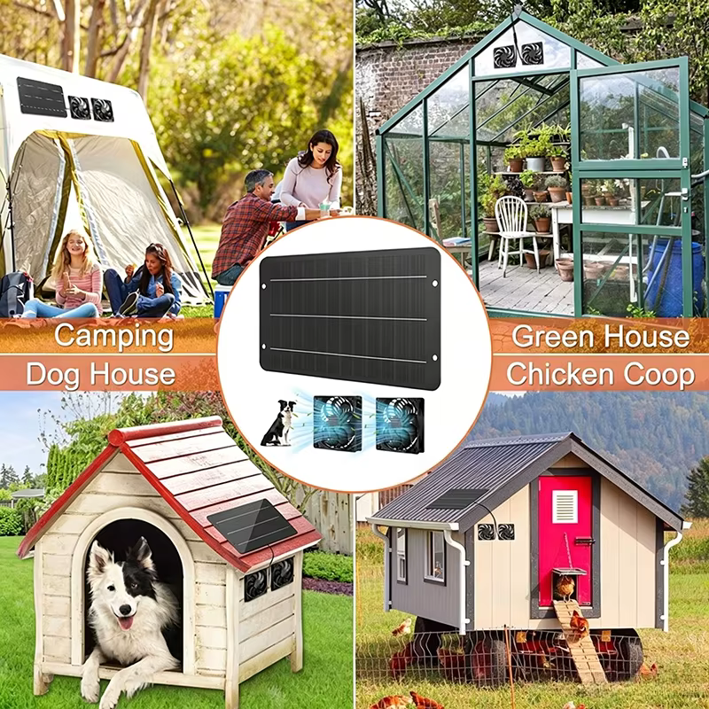 Ventilador extractor solar para casetas de perro y gallineros - imagen 3