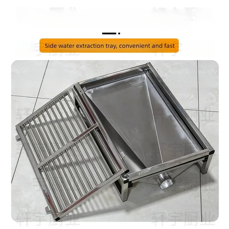 Bandeja sanitaria de acero inoxidable para perros y gatos grandes - imagen 3