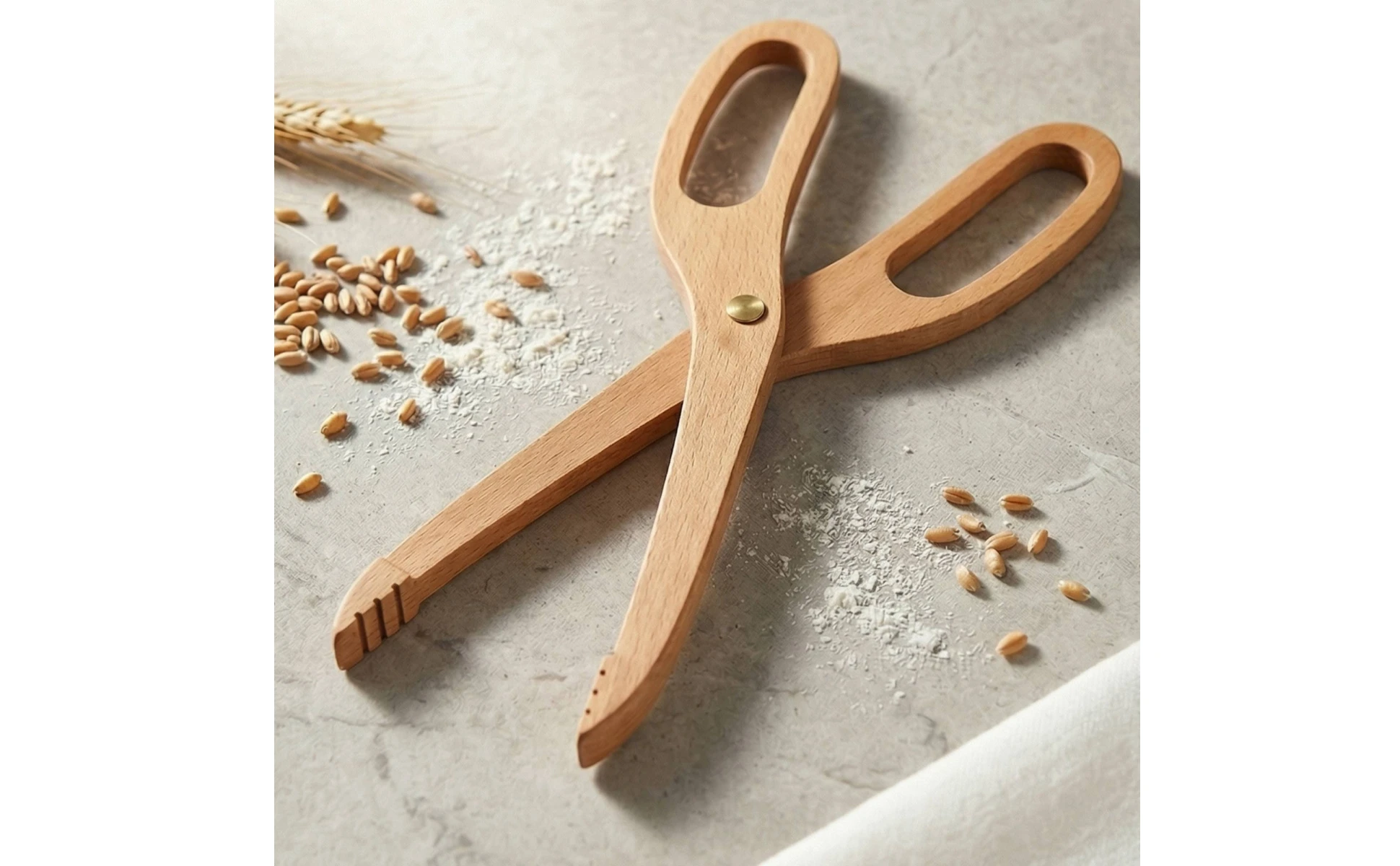 Pinzas de madera para alimentos, listas para el buffet