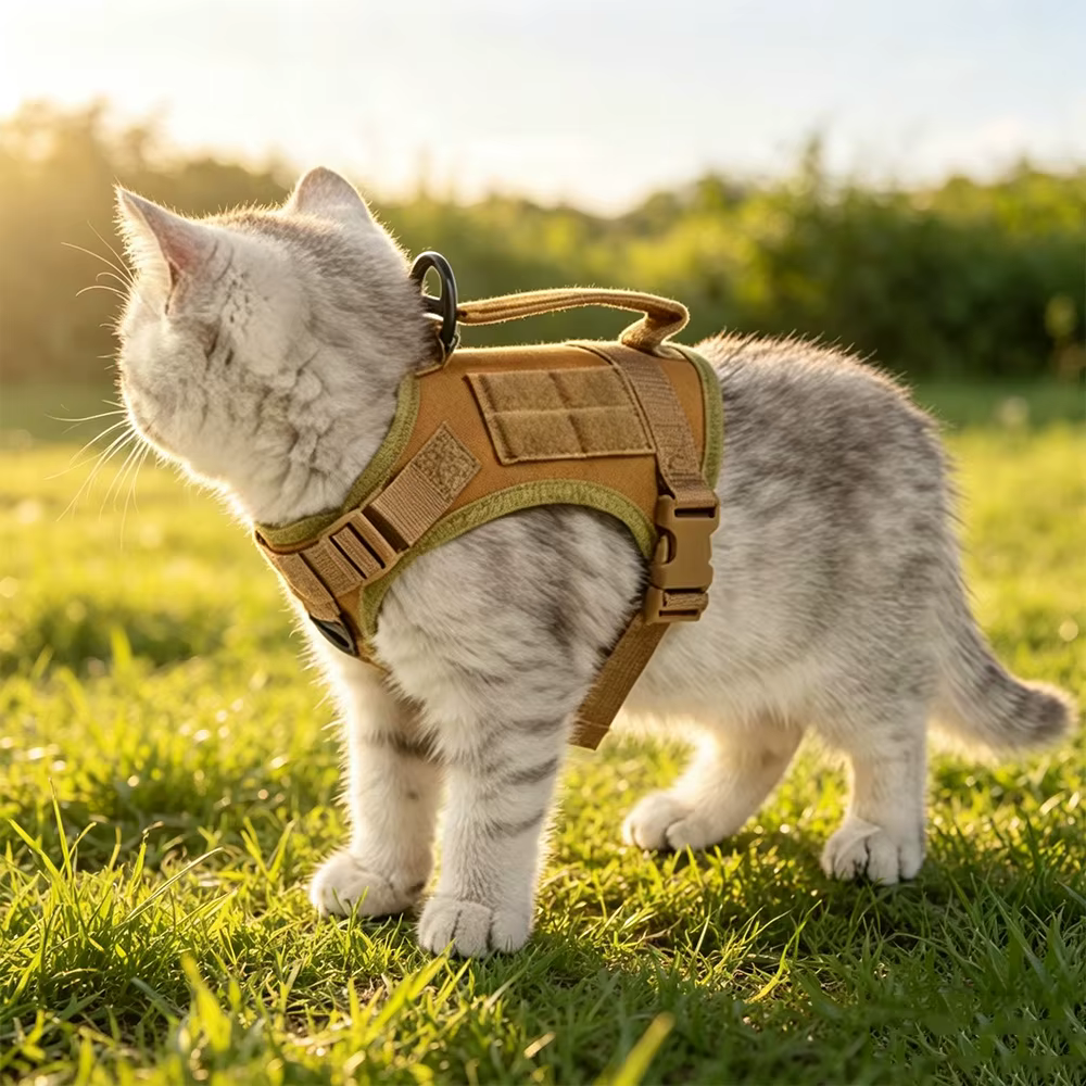 Arnés antiescape para gatos y perros pequeños con correa - imagen 4