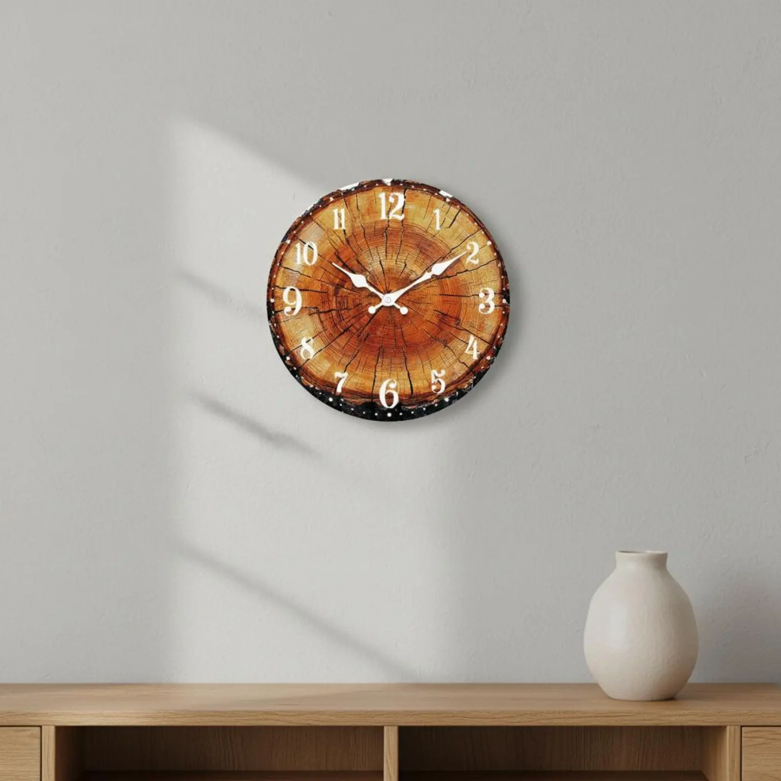 Reloj de pared nórdico con números grandes, fácil de colgar - imagen 4
