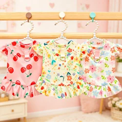 Vestido de verano con volantes, falda para perros Bichón y gatos