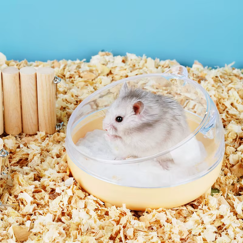 Caja de arena antisalpicaduras para hámster, chinchillas y gerbillas - imagen 3
