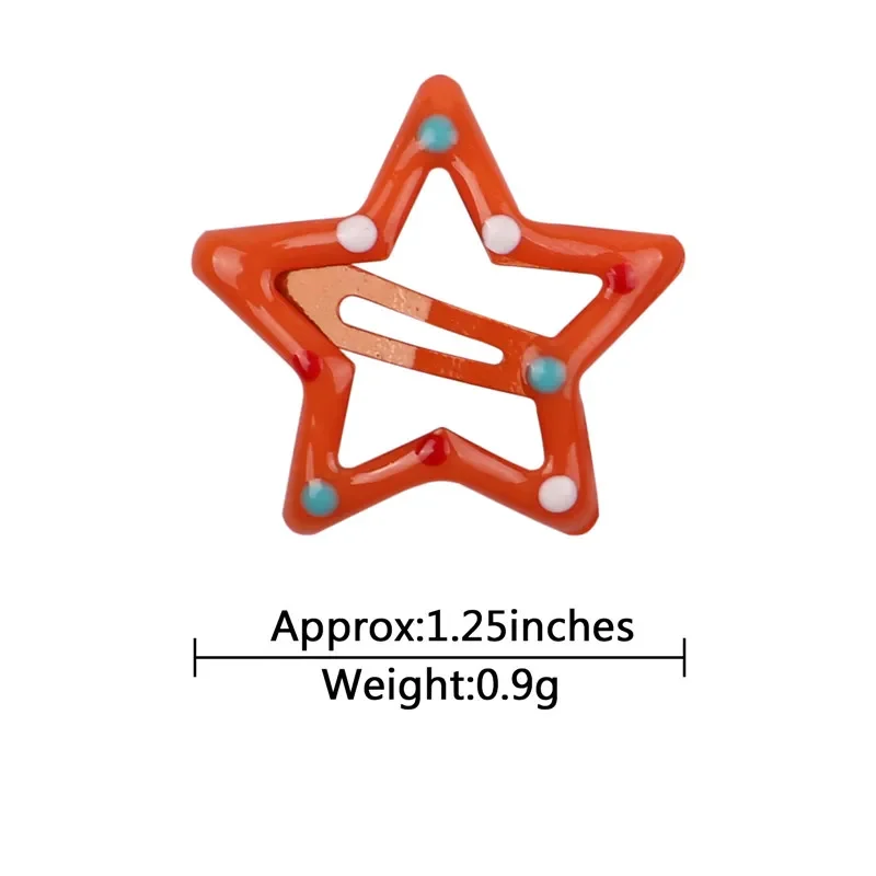 Pinza de resina con forma de estrella en tono pastel