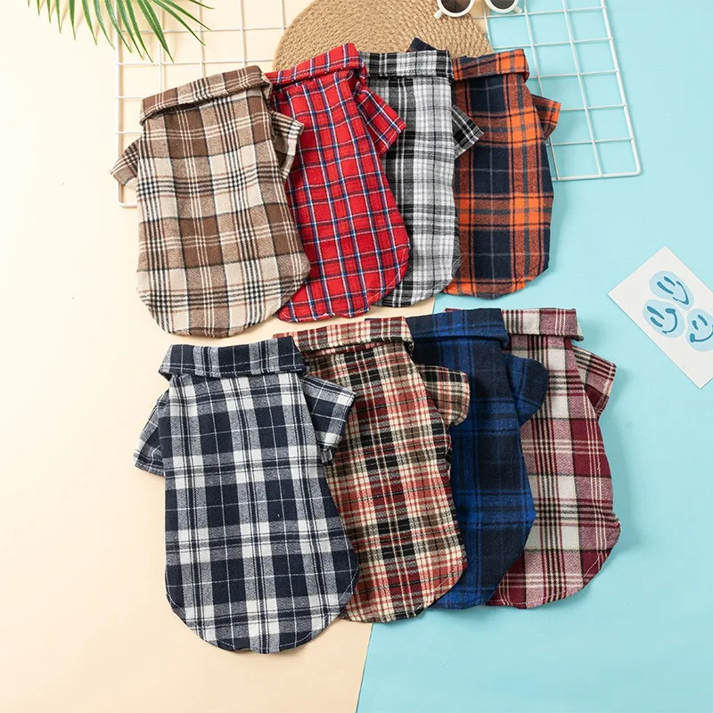 Camisa de rejilla para perros Mic Cat en tono claro