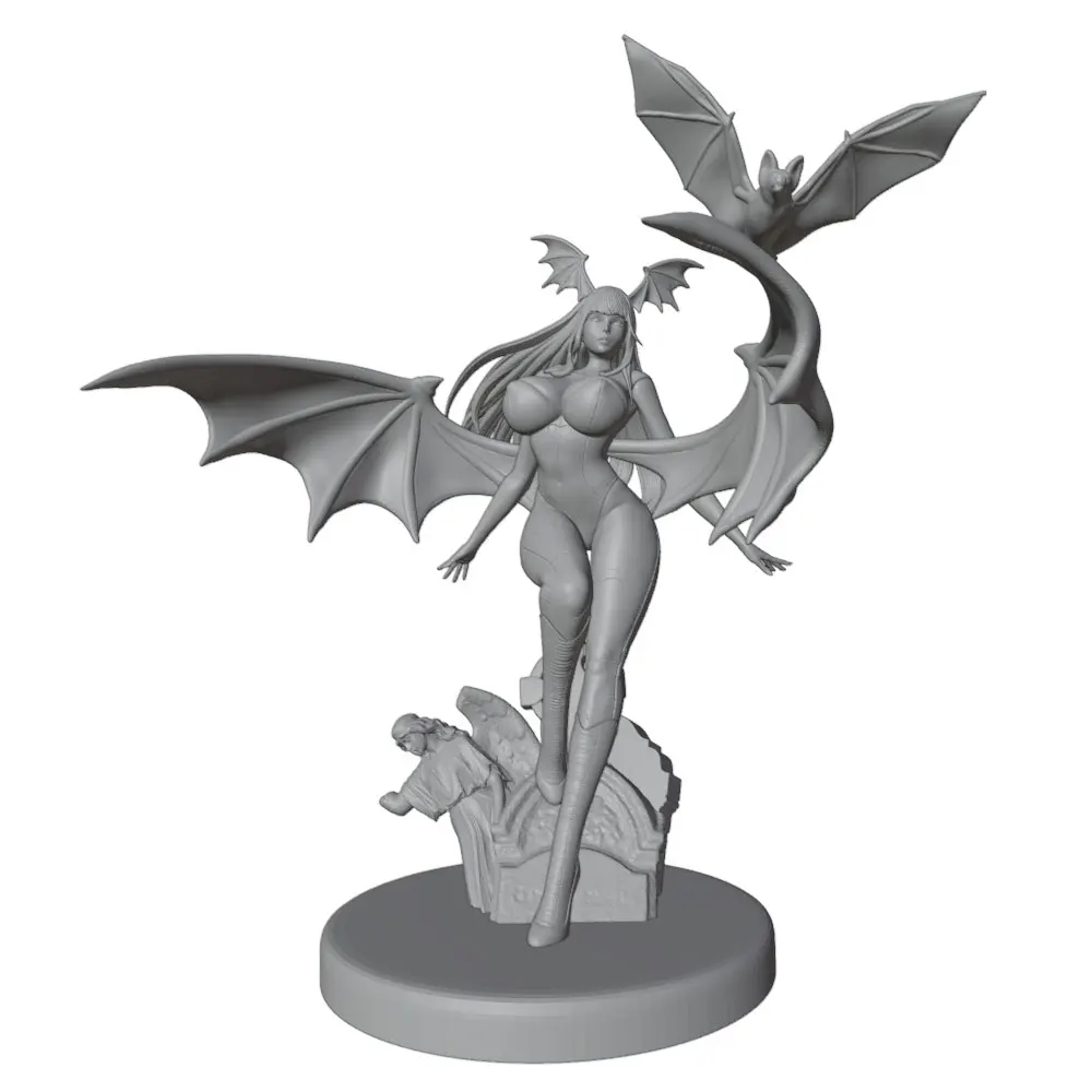 Detalle del modelo gris sin montar