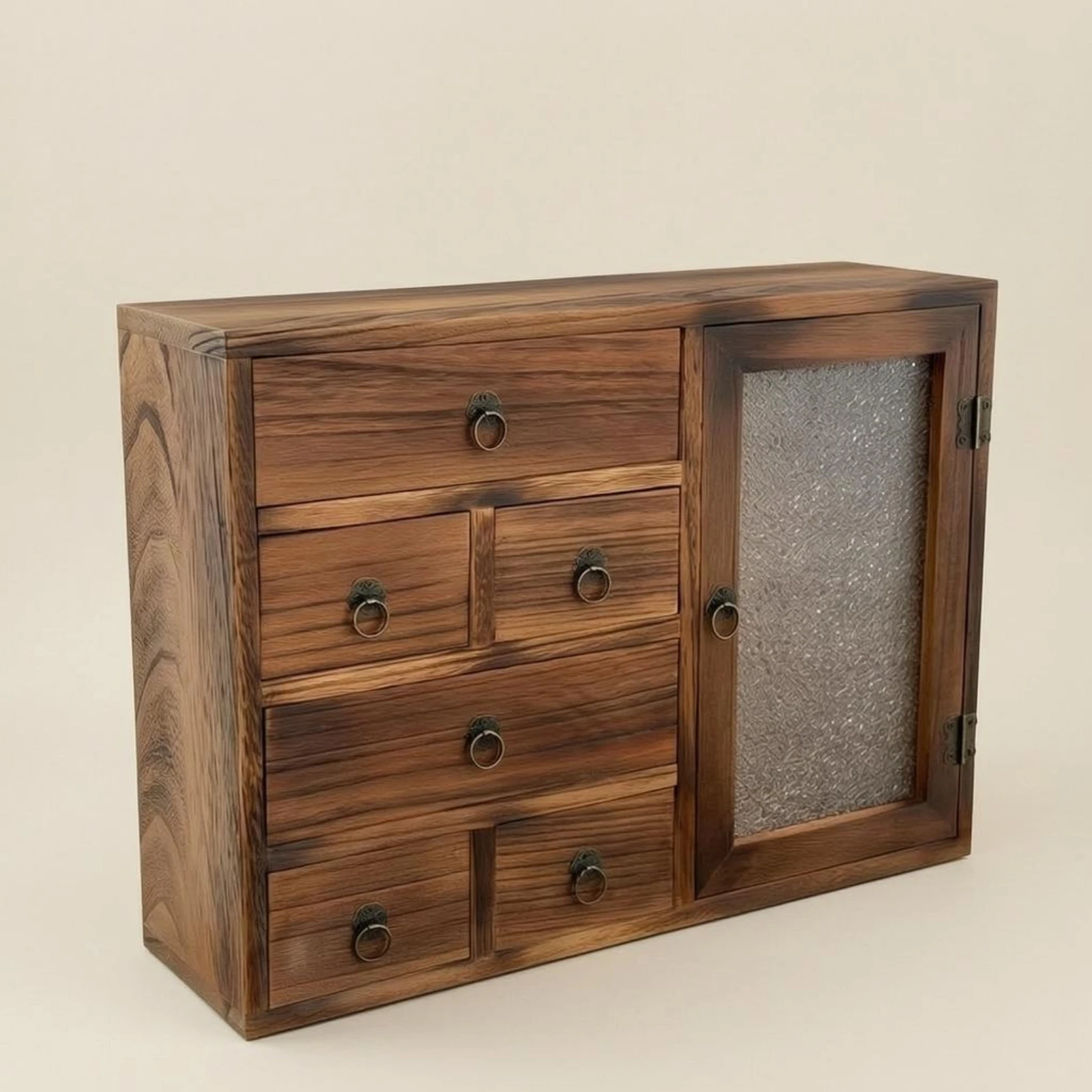Armario de almacenamiento vintage de madera para gato y perro - imagen 2
