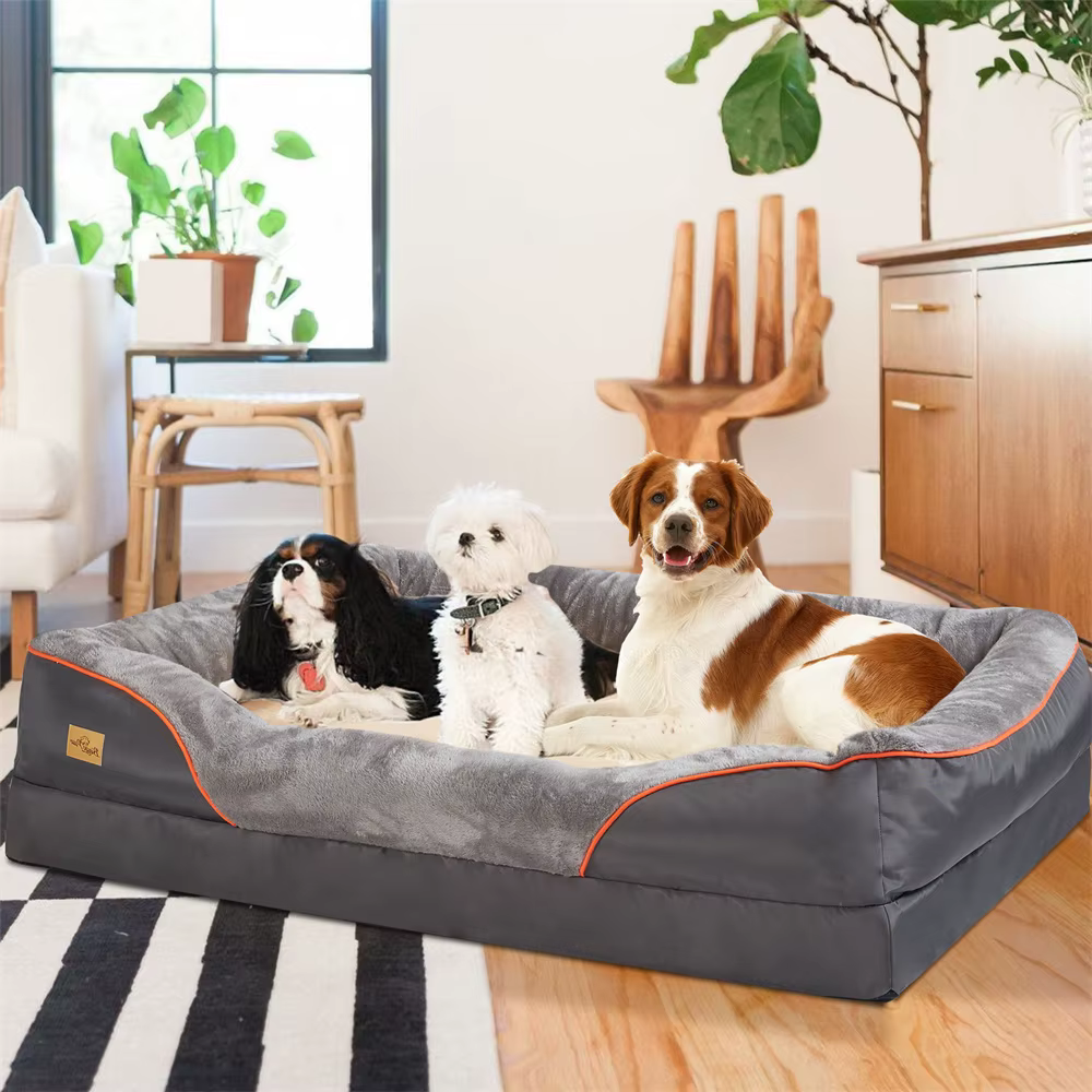 Cama ortopédica para perros vista general