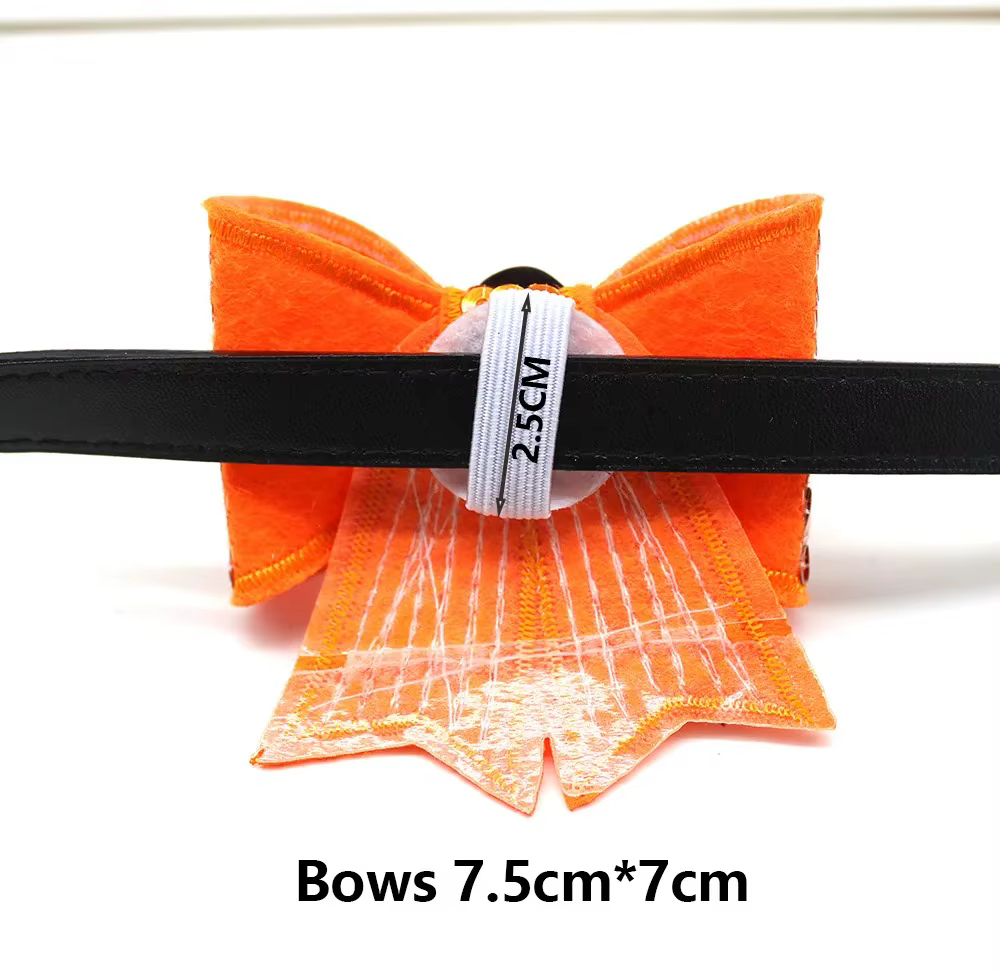 Collar de Halloween para perros con lazos removibles elásticos - imagen 4