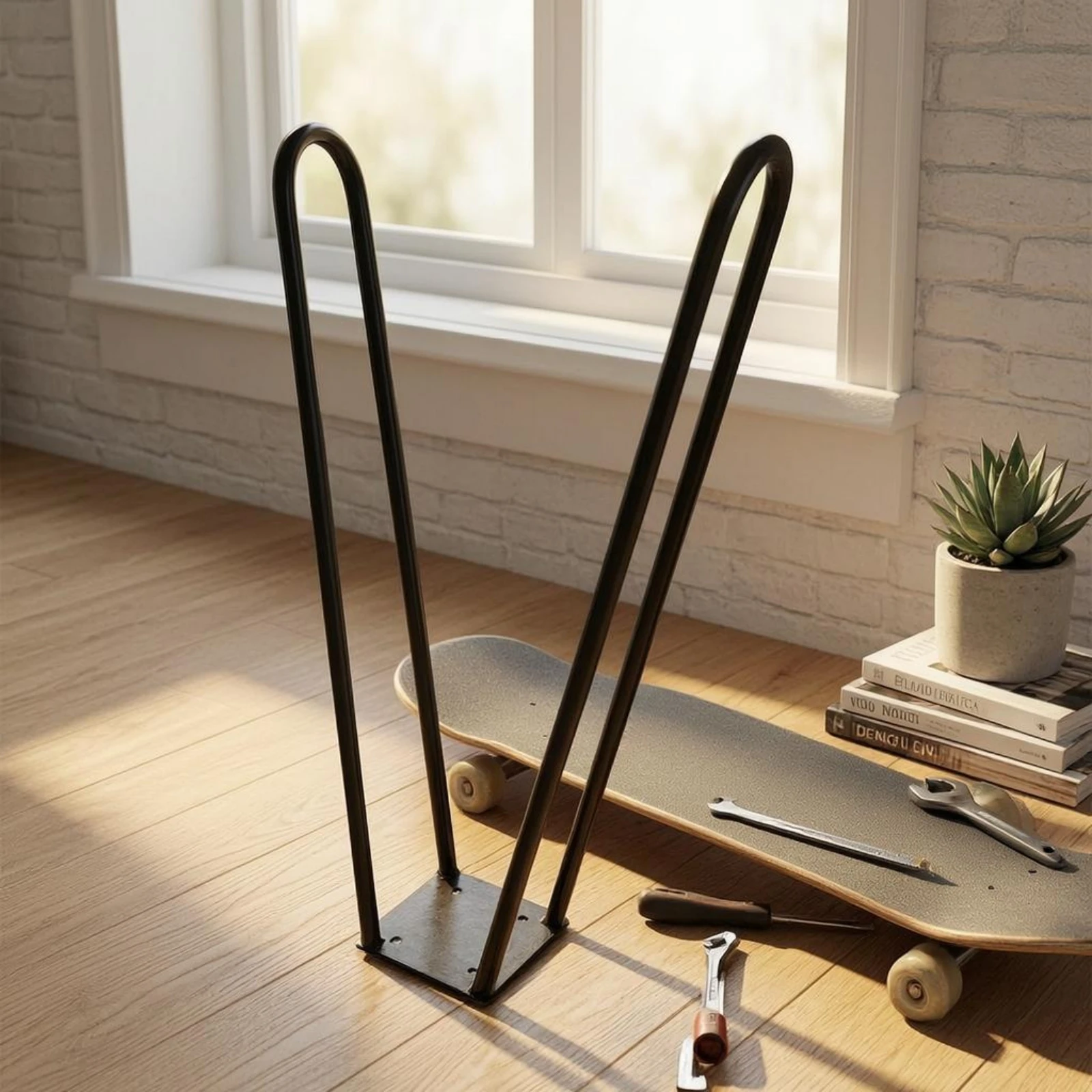 Soporte patas de mesa horquilla con orificios preperforados - imagen 3
