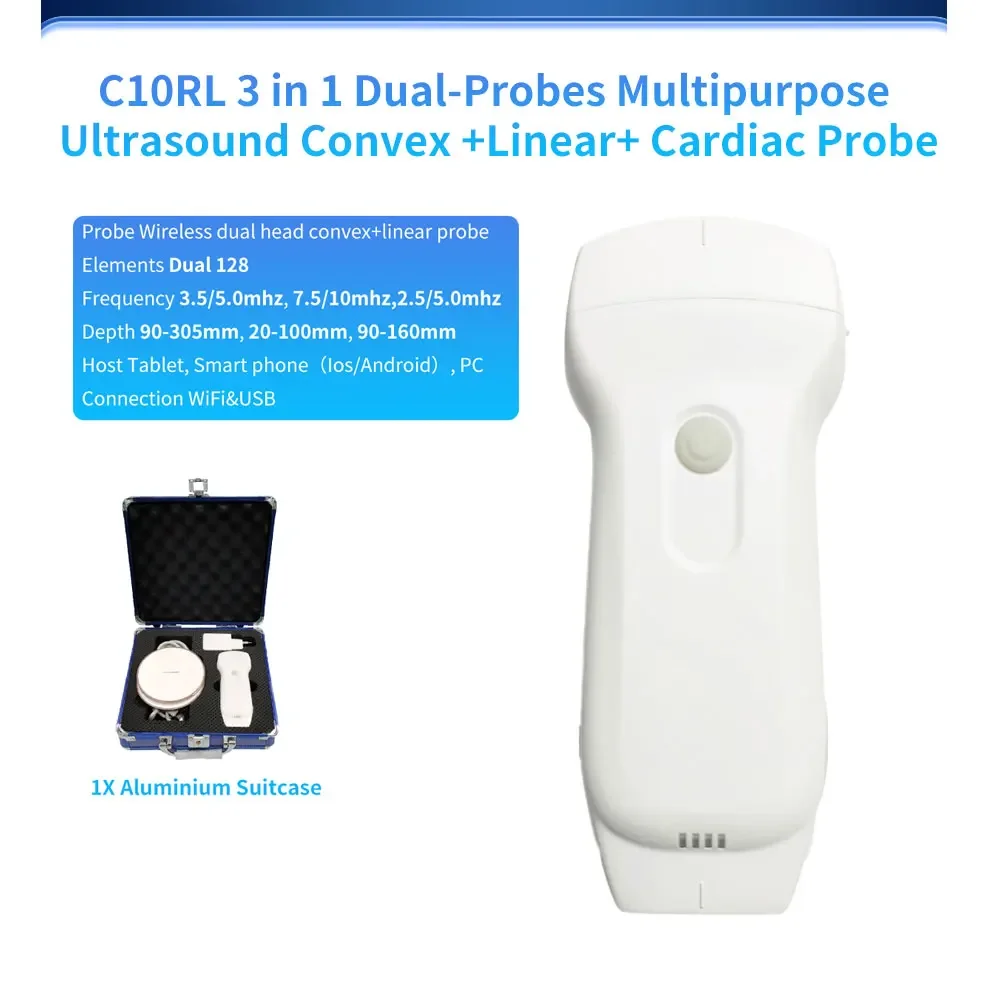 Sonda de ultrasonido inalámbrica 3 en 1