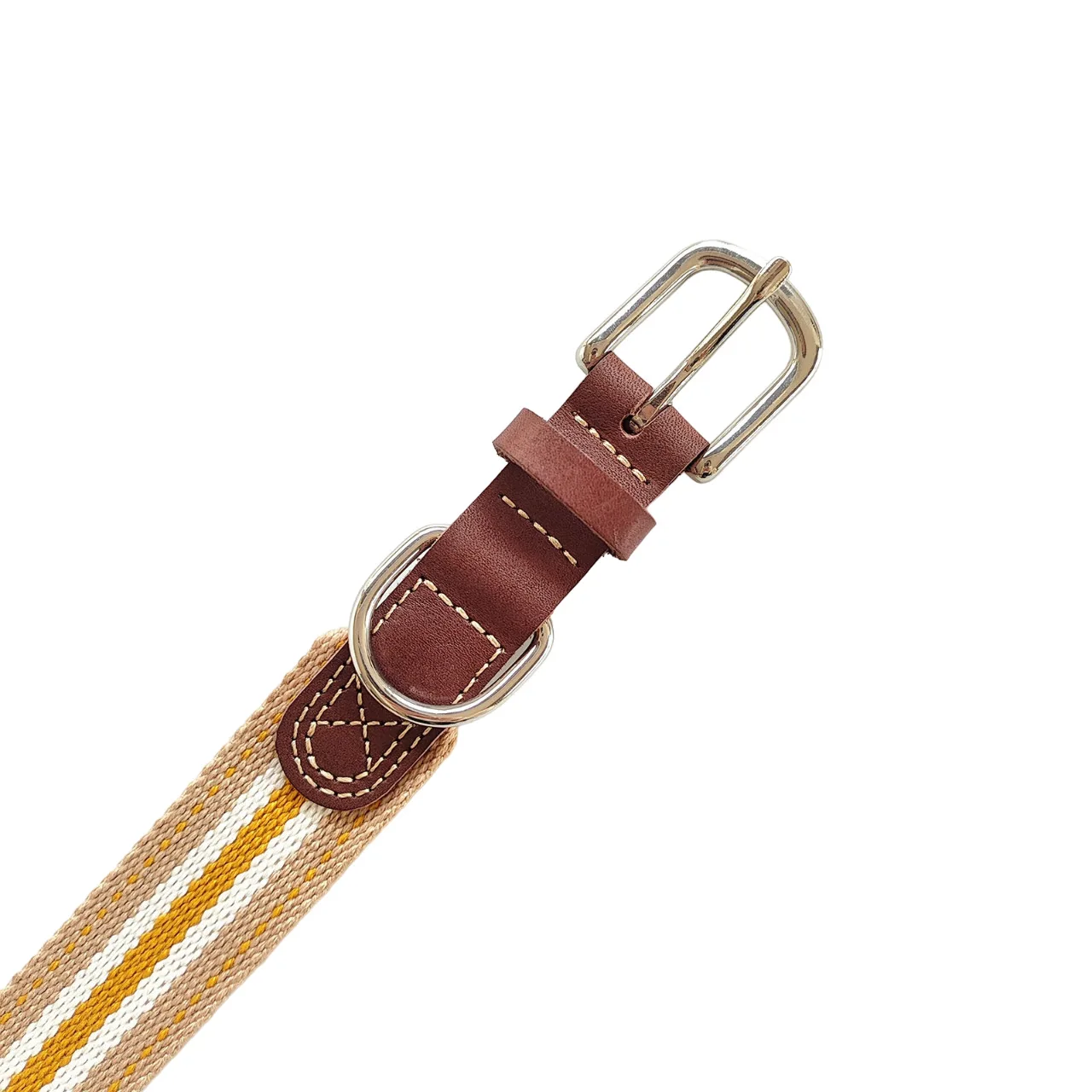 Collar para perro de cuero genuino antitirones y ajustable - imagen 3