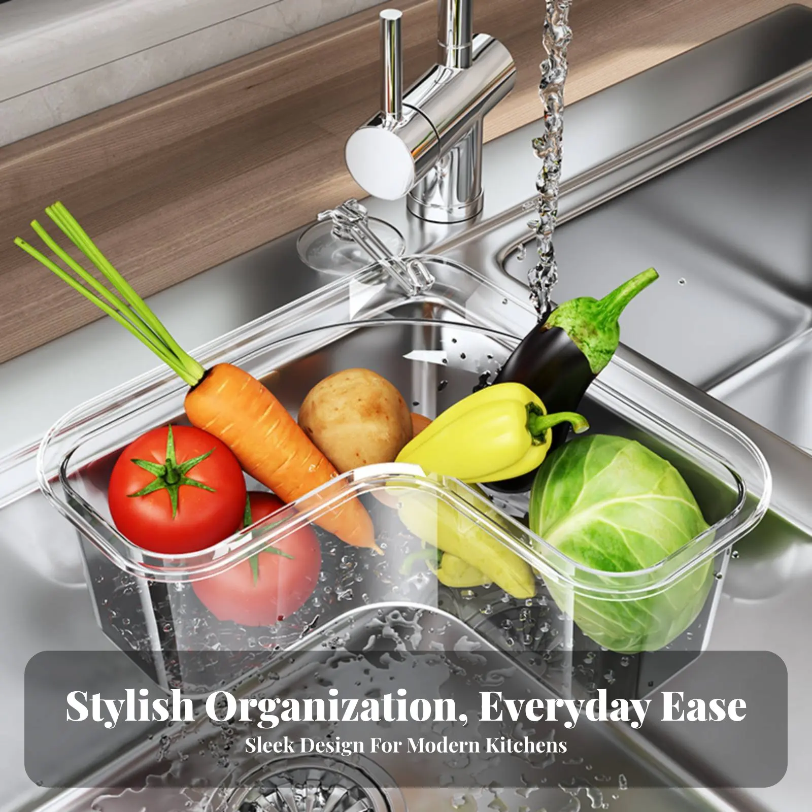Colador de fregadero para verduras y desperdicios: fácil de usar - imagen 3