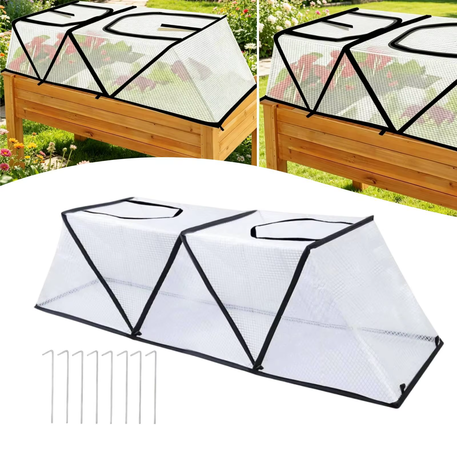 Cubierta plegable protectora para plantas – Invernadero portátil jardín - imagen 4