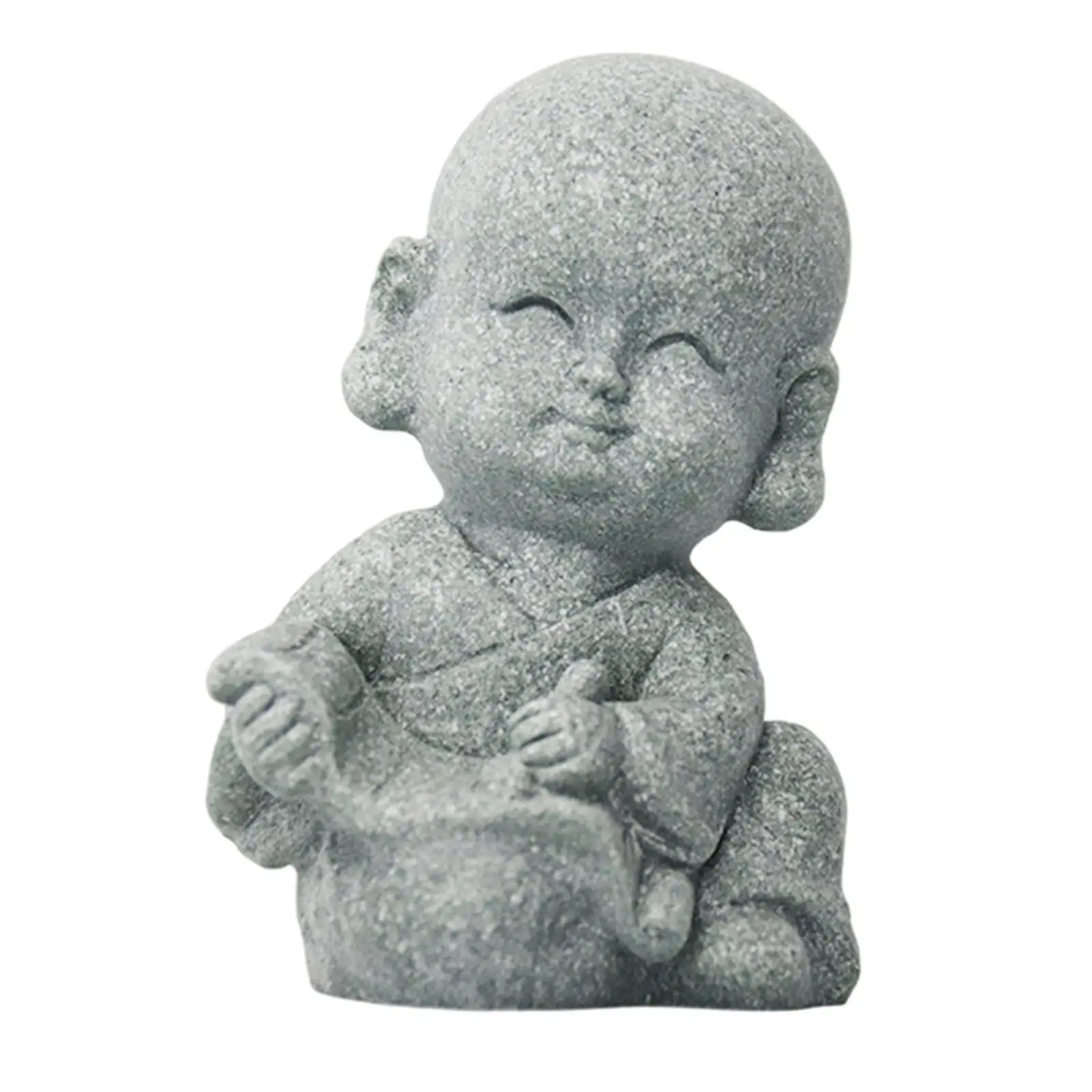 Figuras Decorativas Monjes Buda 3 Sabios – Esculturas de Resina para Mesa - imagen 4