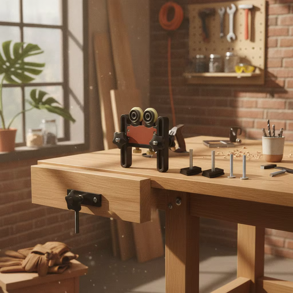 Alimentador con rodillos sierra mesa - Guía presión ajustable - imagen 4