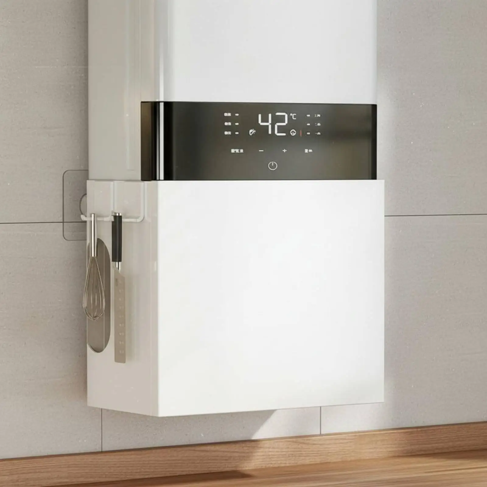Cubierta Decorativa para Medidor de Gas – Estantería Oculta de Cocina - imagen 2