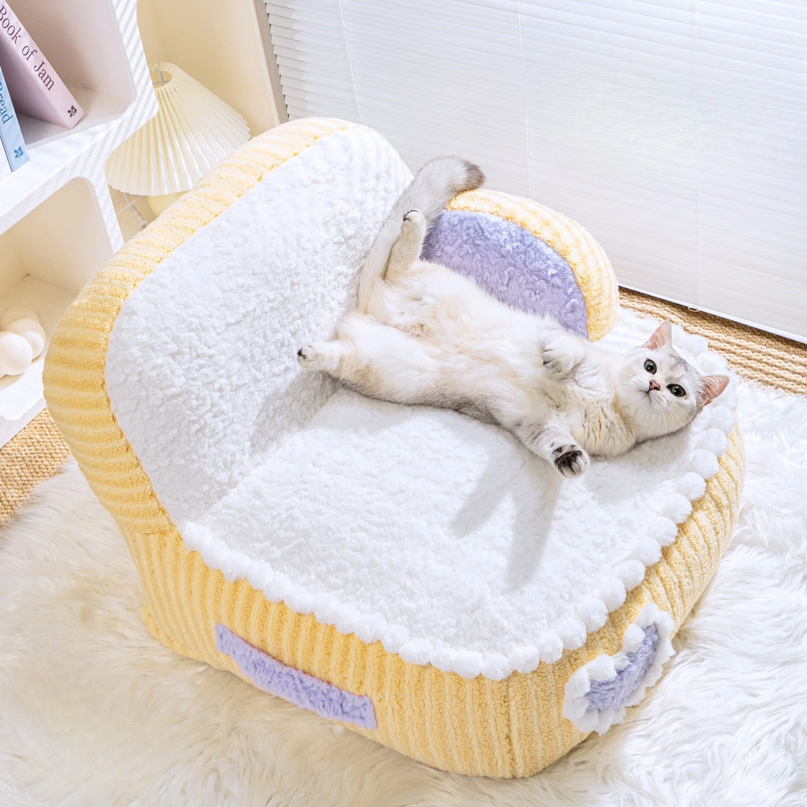 Camita térmica acolchada para gatos y perros pequeños - imagen 3