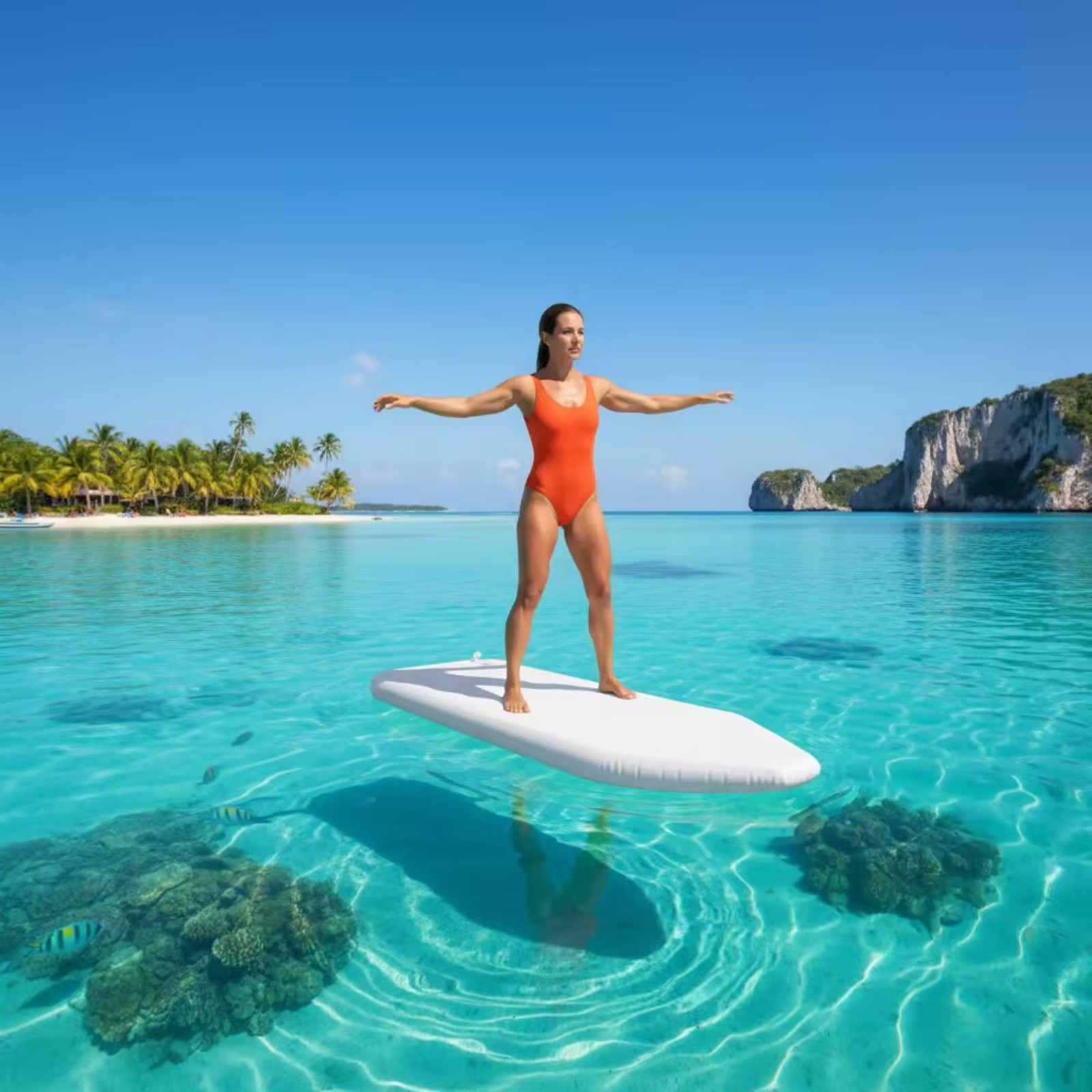 Suelo Rígido Plegable para Bote Inflable – Panel con Válvula Portátil - imagen 4