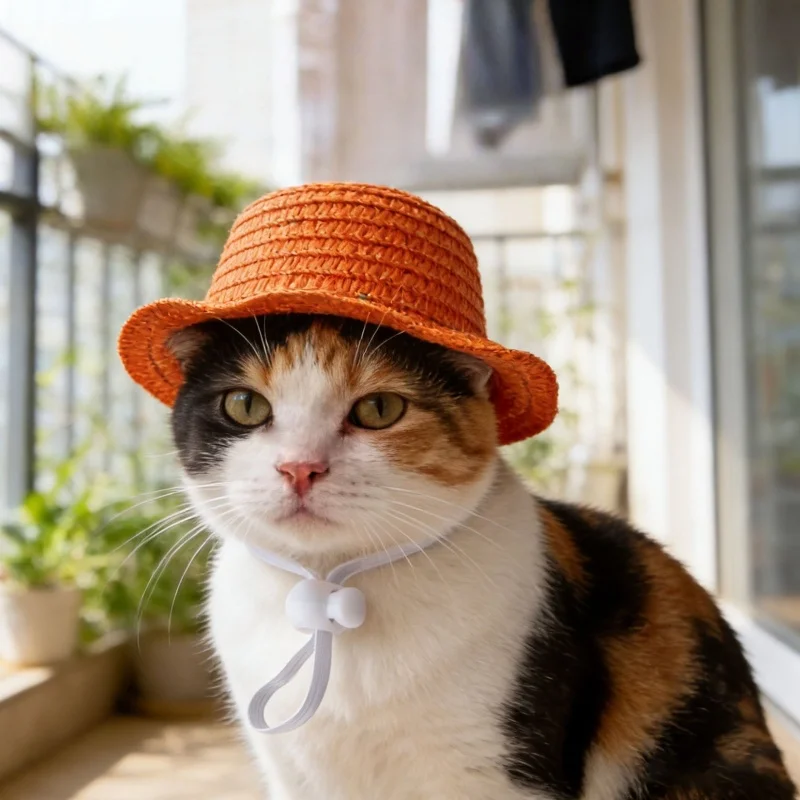 Gorra ajustable de verano con protección solar para gatos y perros - imagen 5