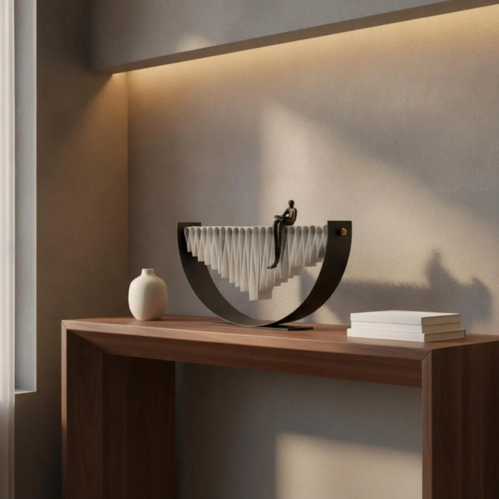 Estatua decorativa de hierro artesanal – Diseño lujo ligero - imagen 5