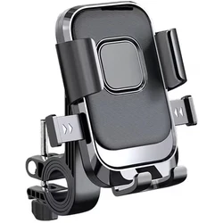 Soporte móvil giratorio para bicicleta y moto, clip al manillar