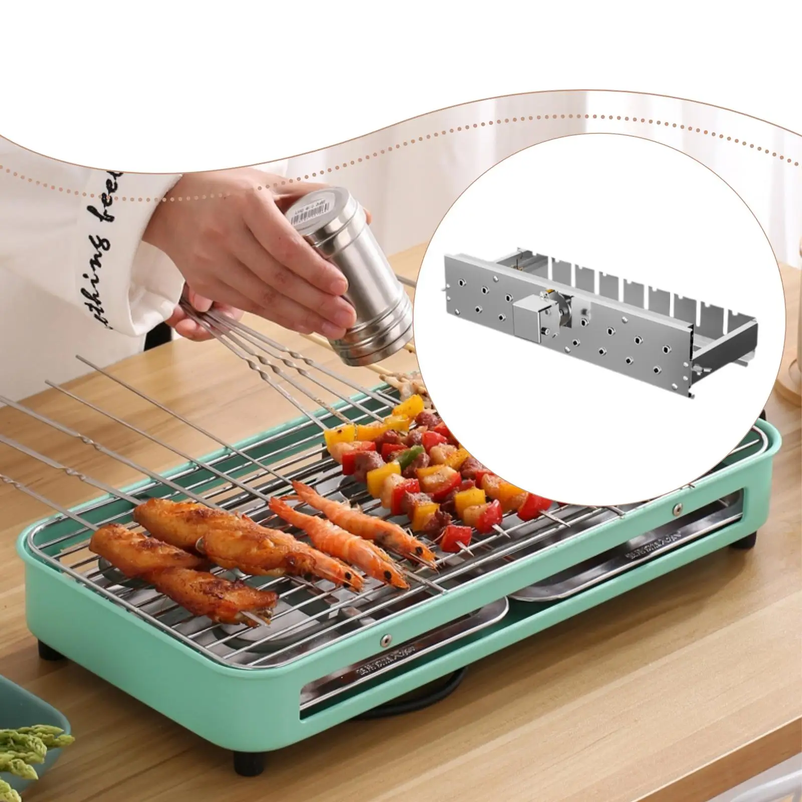 Parrilla giratoria automática de barbacoa para gatos y perros - imagen 4